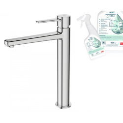 Invena bateria umywalkowa wysoka chromowana Glamour z octem gospodarczym