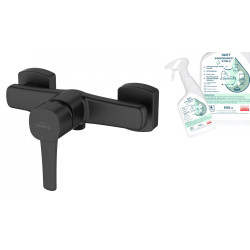 Invena bateria natryskowa czarrna Glamour z octem gospodarczym