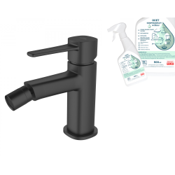 Invena bateria bidetowa czarna Glamour z octem gospodarczym