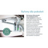 Prevvex syfon click-clack chromowany Bathloc z octem gospodarczym