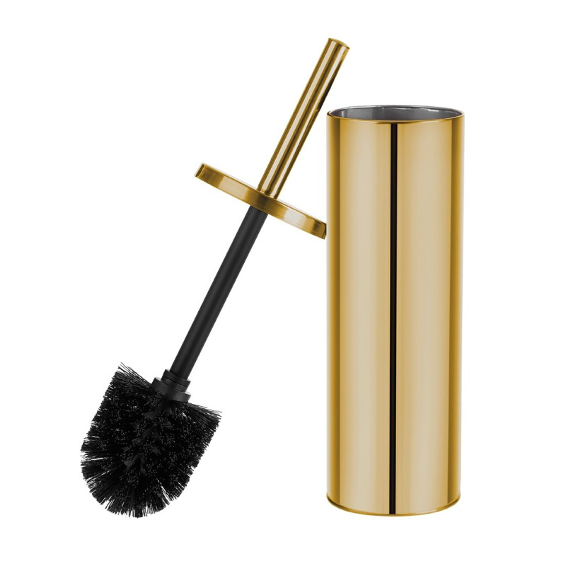 Laveo szczotka do WC stojąca złota Miri z octem gospodarczym