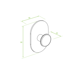 Laveo wieszak na ręcznik pojedynczy złoty Miri z octem gospodarczym