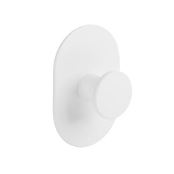 Laveo wieszak na ręcznik pojedynczy biały Miri z octem gospodarczym