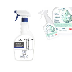 Laveo preparat do czyszczenia kabin prysznicowych i ocet gospodarczy