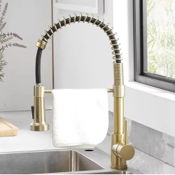 Rea bateria zlewozmywakowa złoto szczotkowane Colin z octem gospodarczym