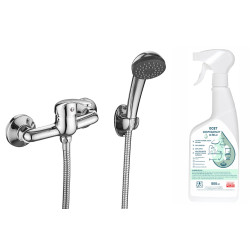 Kuchinox bateria natryskowa ścienna chromowana Pedro z octem gospodarczym