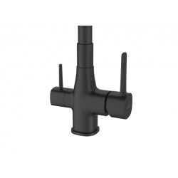 Invena bateria zlewozmywakowa czarna Glamour z octem gospodarczym