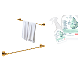 Laveo wieszak na ręcznik złoty Miri 61cm z octem gospodarczym