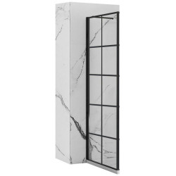 Rea ścianka do kabiny prysznicowej Molier Black 80cm z listwą magnetyczną