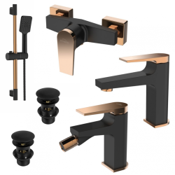 Invena Midnight bateria natryskowa Black/ Gold Rose