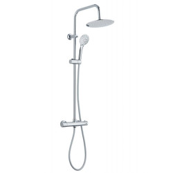 Invena Musta deszczownia z baterią termostatyczna chrom