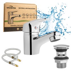 Invena Ava New bateria umywalkowa z korkiem