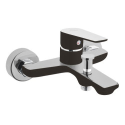 Invena Dokos bateria wannowa czarna / chrom