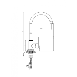 Invena Iron bateria zlewozmywakowa inox