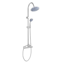 Invena Gracja deszczownia z baterią termostatyczna slim