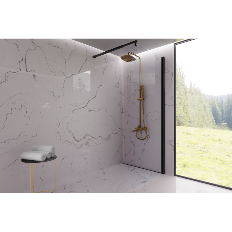 Invena Glamour deszczownia z bateria wannowo-natryskową złota