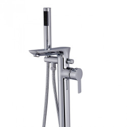 Invena Glamour bateria wannowa wolnostojąca chrom