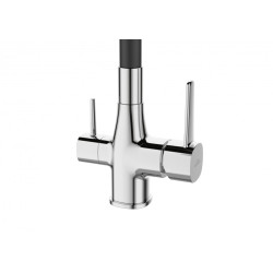 Invena Glamour bateria zlewozmywakowa z filtrem chrom / czarna