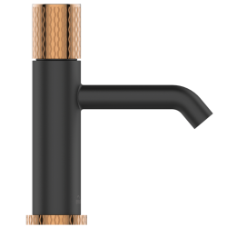 Invena Moonlight bateria umywalkowa czarna / rose gold