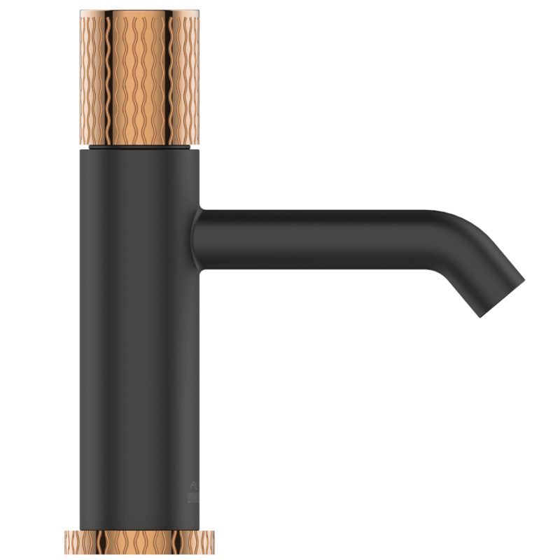 Invena Moonlight bateria umywalkowa czarna / rose gold