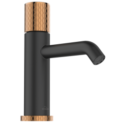 Invena Moonlight bateria umywalkowa czarna / rose gold