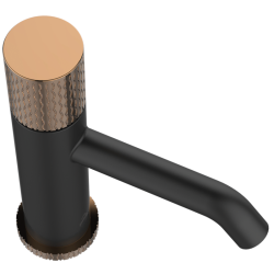 Invena Moonlight bateria umywalkowa czarna / rose gold