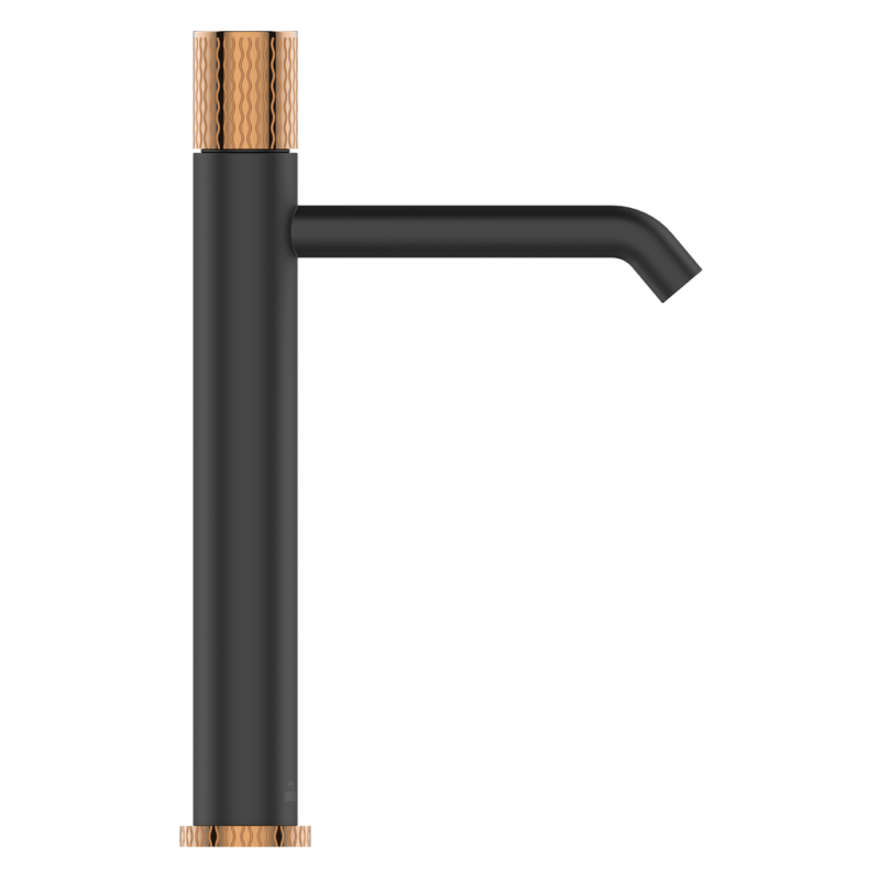 Invena Moonlight bateria umywalkowa wysoka czarna / rose gold