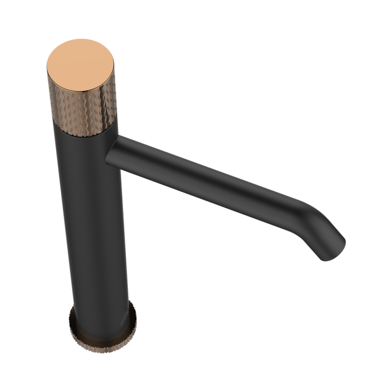 Invena Moonlight bateria umywalkowa wysoka czarna / rose gold