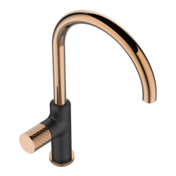 Invena Moonlight bateria zlewozmywakowa czarna / rose gold