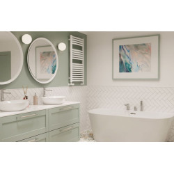 Invena Glamour bateria wannowa 3 otworowa chrom