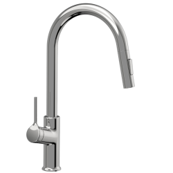 Invena Farsala bateria zlew z wyciągana typu u chrom