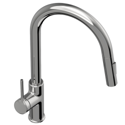 Invena Farsala bateria zlew z wyciągana typu u chrom