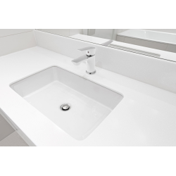 Invena Dokos bateria umywalkowa biała / chrom