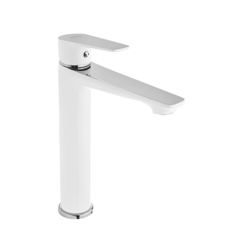 Invena Dokos bateria umywalkowa wysoka biała / chrom