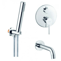 Invena Dafni zestaw wannowy podtynkowa z bateria podtynkowa 2-funkcyjna