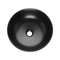 Invena Tinos umywalka nablatowa 39,5 Cm, czarny mat