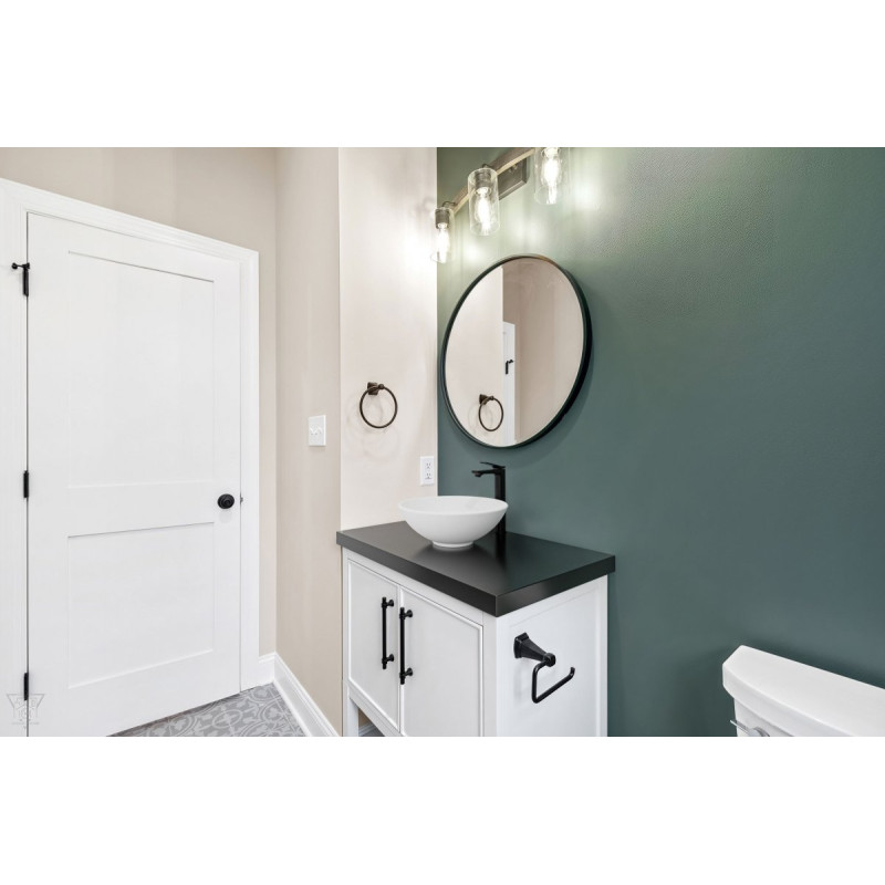 Invena Tinos umywalka nablatowa 39,5 Cm, biały mat