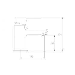 Invena Verso bateria umywalkowa chrom