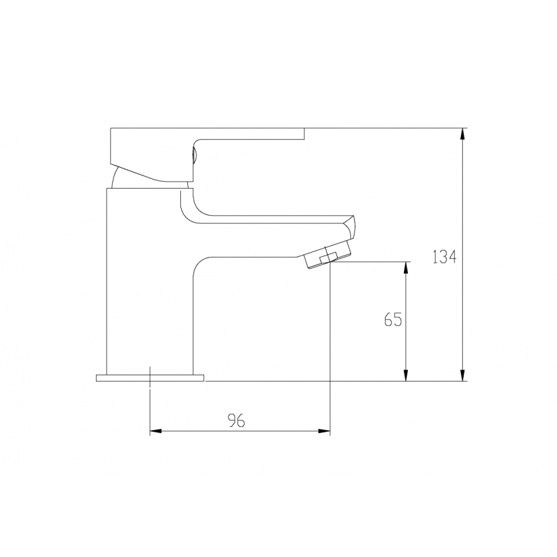 Invena Verso bateria umywalkowa chrom