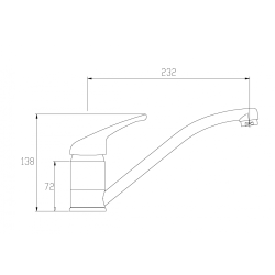 Invena Perea bateria zlewozmywakowa stojaca
