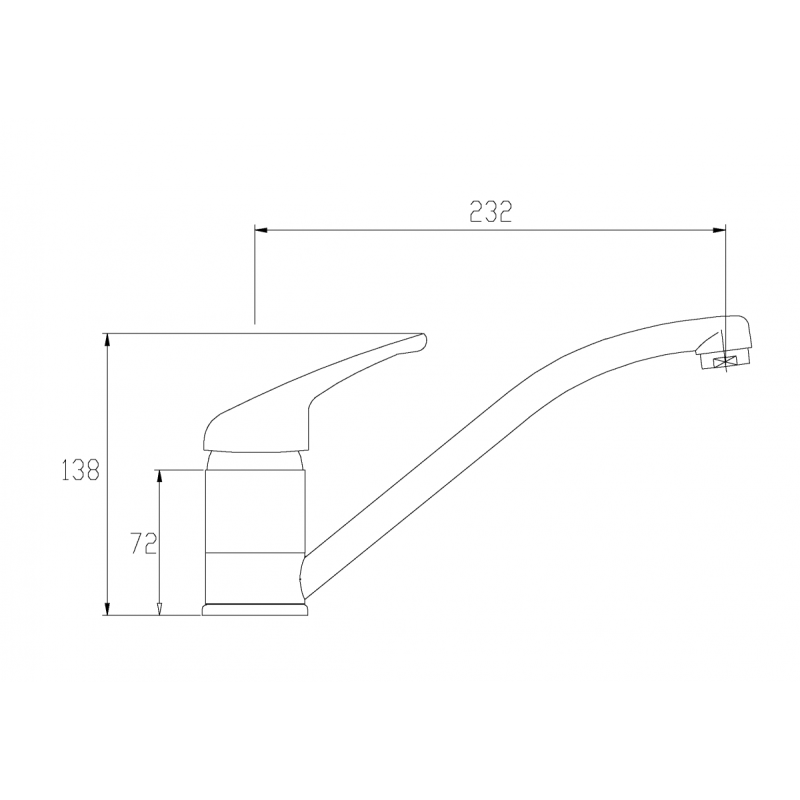 Invena Perea bateria zlewozmywakowa stojaca