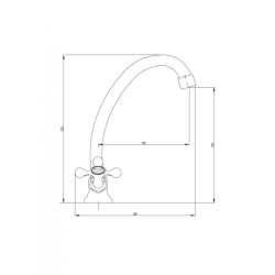 Invena Roma bateria stojąca chrom