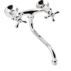 Invena Roma bateria umywalkowo-zlewozmywakowa chrom