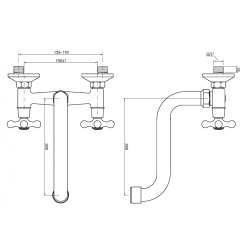 Invena Roma bateria umywalkowo-zlewozmywakowa chrom