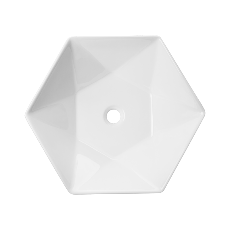 Invena Naksos umywalka nablatowa 54 Cm, geometryczna