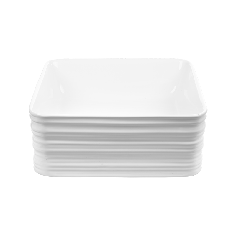 Invena Akte umywalka nablatowa 38 Cm, kwadratowa