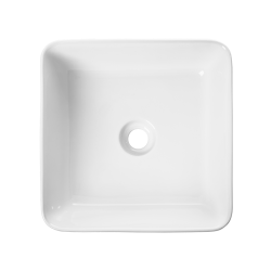 Invena Akte umywalka nablatowa 38 Cm, kwadratowa