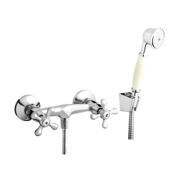 Invena Roma bateria natryskowa ścienna chrom