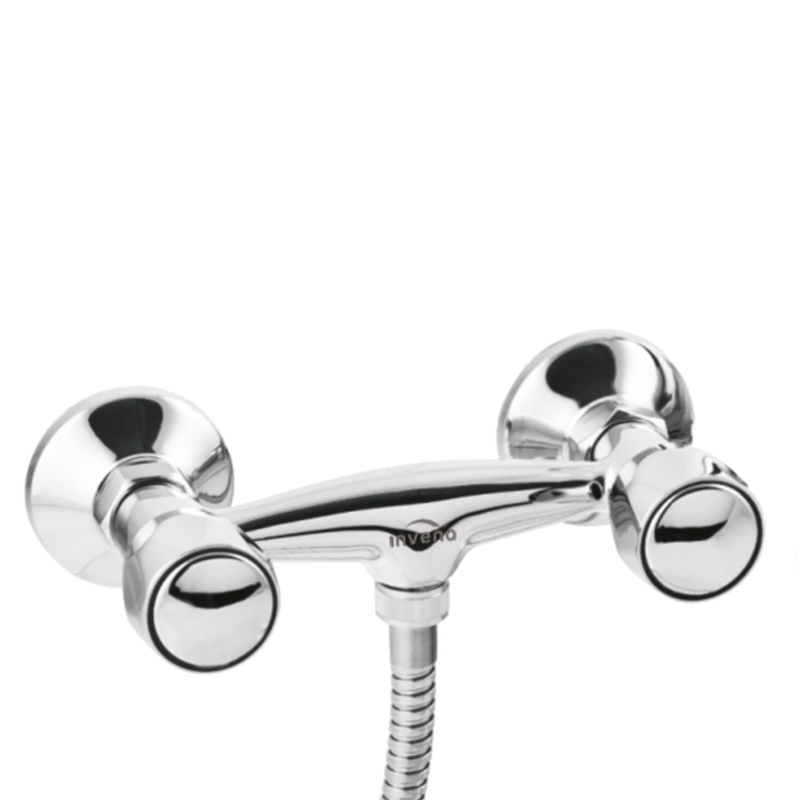 Invena Modena bateria natryskowa ścienna chrom