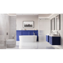 Invena ścianka walk-in ii 100x200cm ryflowana 8mm shiny-glass.czarna